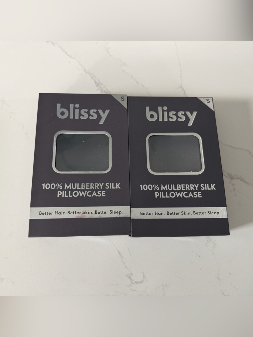 blissy 100% Mulberry Silk Pillowcase - Dark Gray